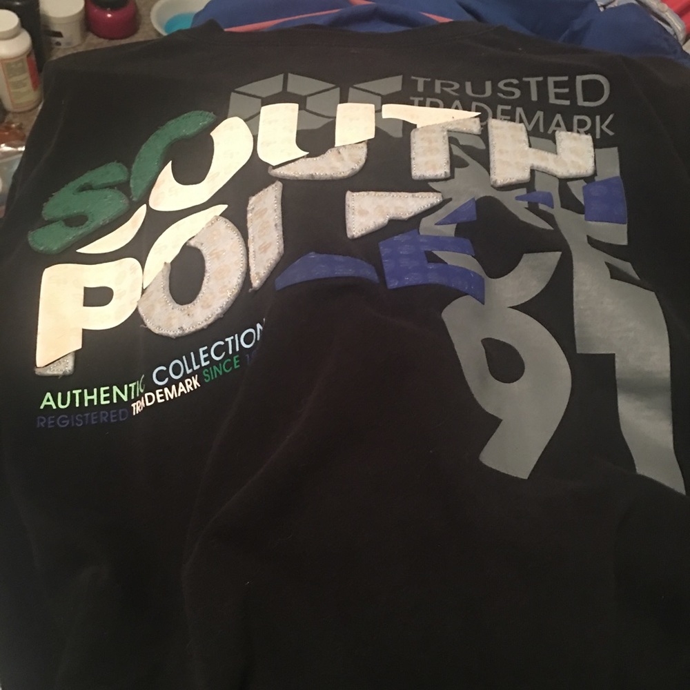 Black South Pole long sleeve